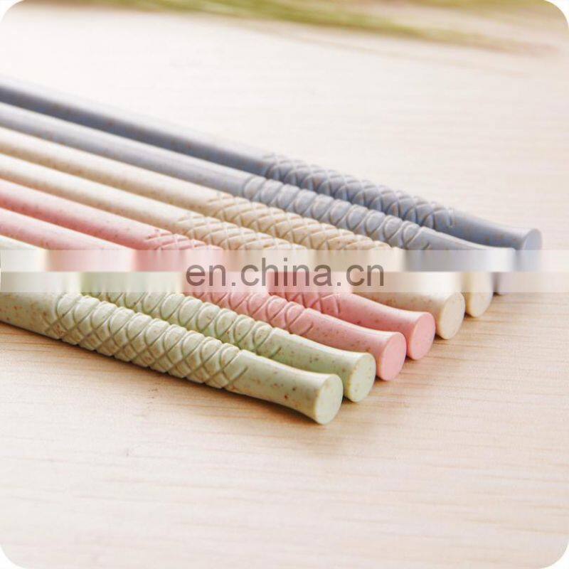 Health Wheat Straw Chopsticks Kitchen Lengthen Anti-Slip Extend For Hot Pot Cooking Noodle