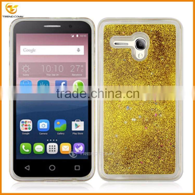 new arrival glitter quicksand back cover case for Alcatel XL5054