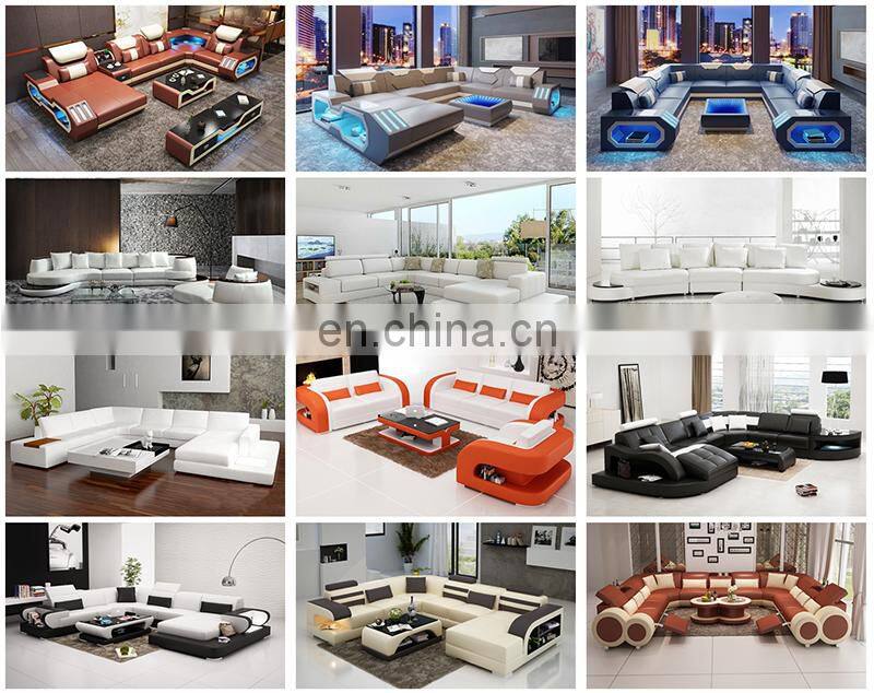 Foshan factory luxury royal design top leather sofa set