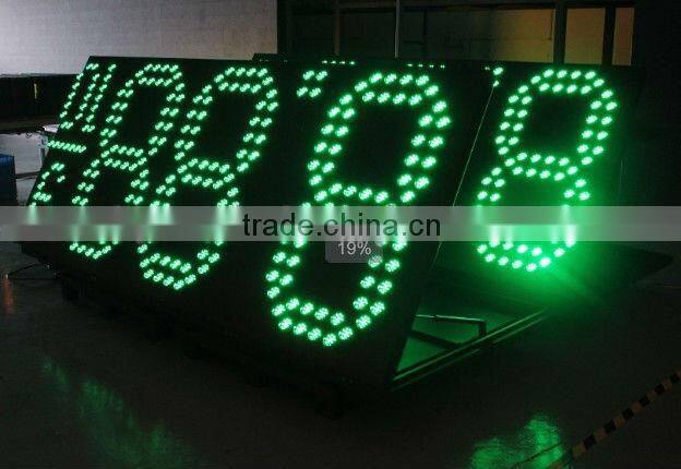 New Porducts 42 inch high brightness gas station no-7 segment LED gas price display board