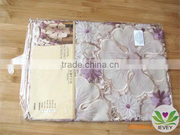 yellow and green flower hand embroidery tablecloth manufacturer wholesale tablecloth lmzc1007(1)K