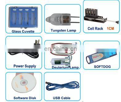 U4000 high quality Double Beam uv-vis color spectrophotometer with large Chinese window(LED) LCD screen