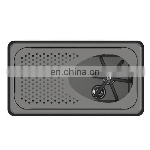 Recessed Milk Pitcher Rinser Drip Tray Stainless Steel Bar Accessories Brushed Stainless with Drain Board 4 Piece 2.55" 6.92"