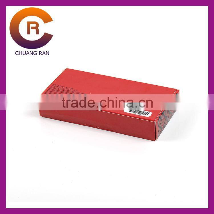 Red printing die cut custom made easy folded paper candy box