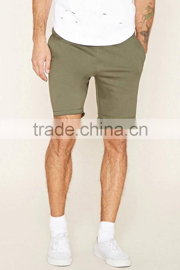 Wholesale blank sweat shorts khaki mens summer shorts