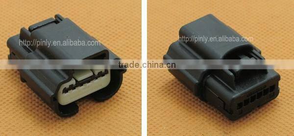 black 6P waterproof yazaki molex auto electrical connector