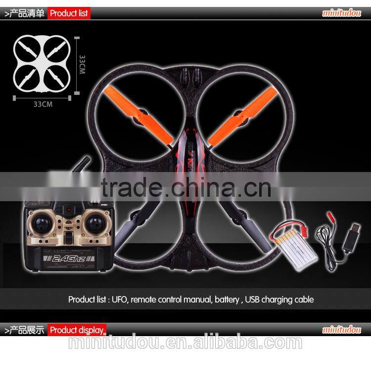 China Manufacture Suitable Design X39 6 CH 2.4G Remote Control Quadcopter Medium Size Foamy Quadcopter with 6-axis Gyro vs X30