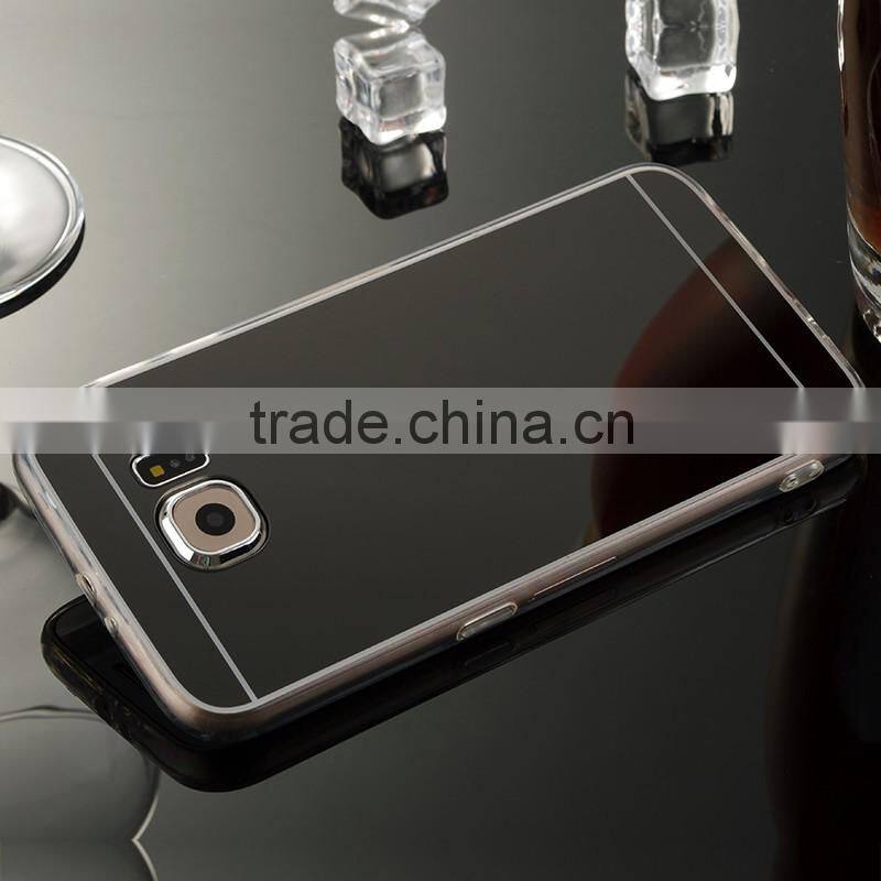 Wholesale Case cover for samsung galaxy s6 , tpu bumper mirror mobile phone case