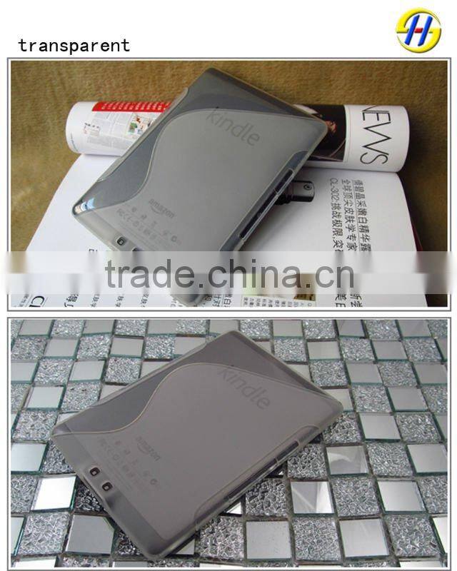 TPU soft cell phone accessories For Amazon Kindle 4 Streamline S Type TPU Case