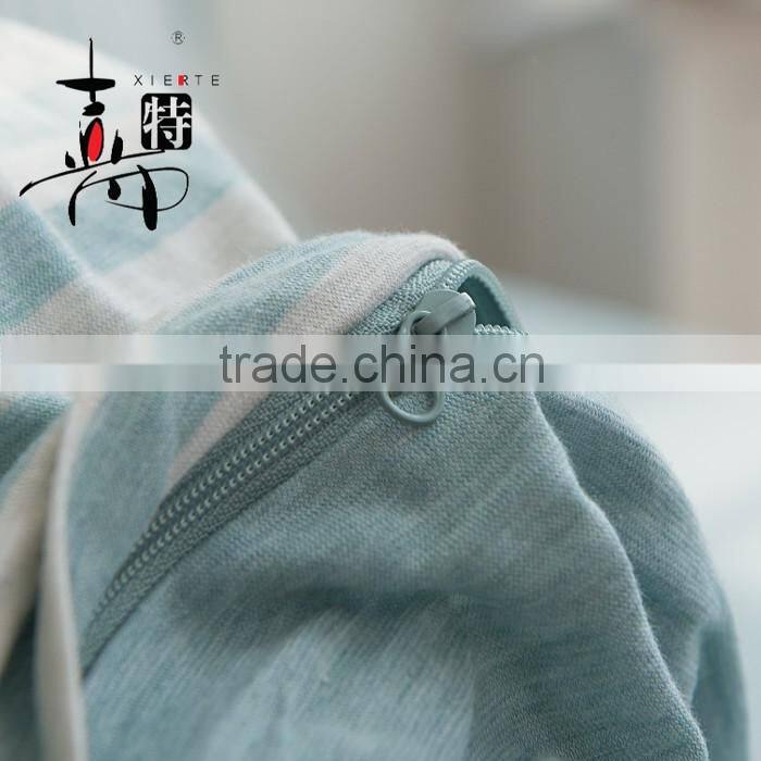 Spinning Knitted Striped 4pcs Bedding Sets/Cotton Striped 4pcs Bedding Sets