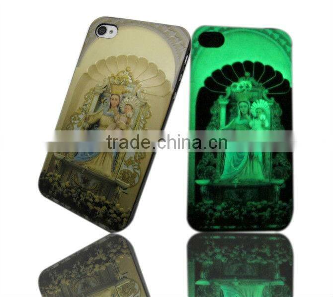 Noctilucent color emboss phone case