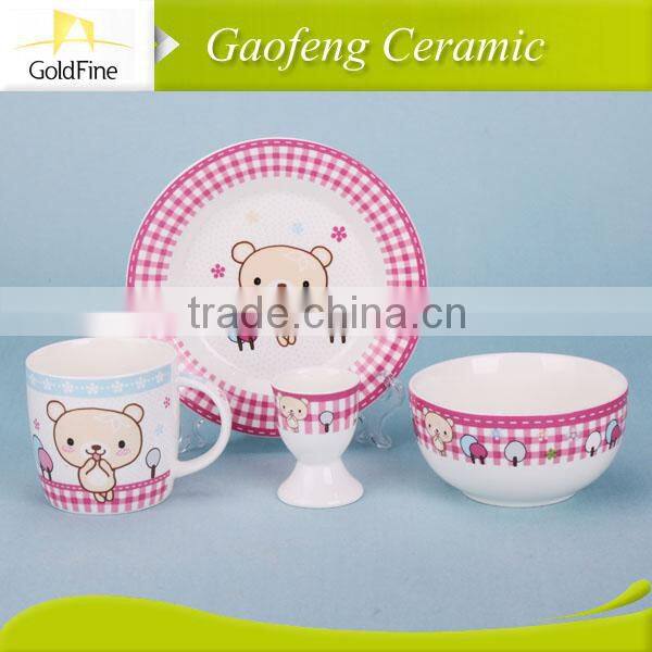 embossed ceramic dinner set