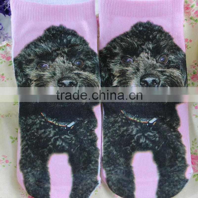 Cartoon Photo Print Ankle Socks