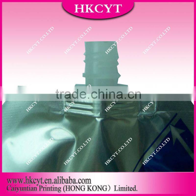 Aluminum foil stand up vacuum bag with spout