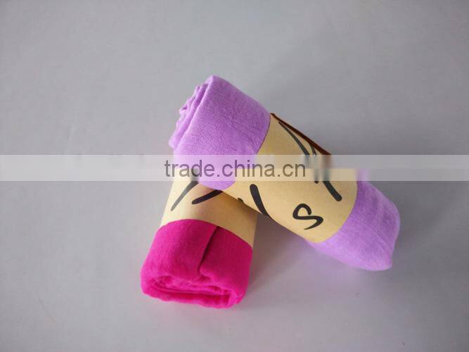 Wholesale Fall Winter Solid Color Cotton Viscose Fashion Ladies Plain Shawl Scarf