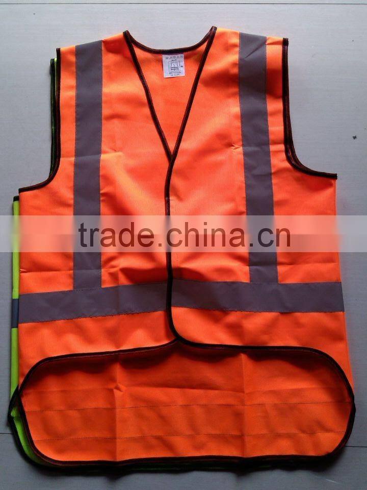 Safety equipment reflective safety vest with zipper