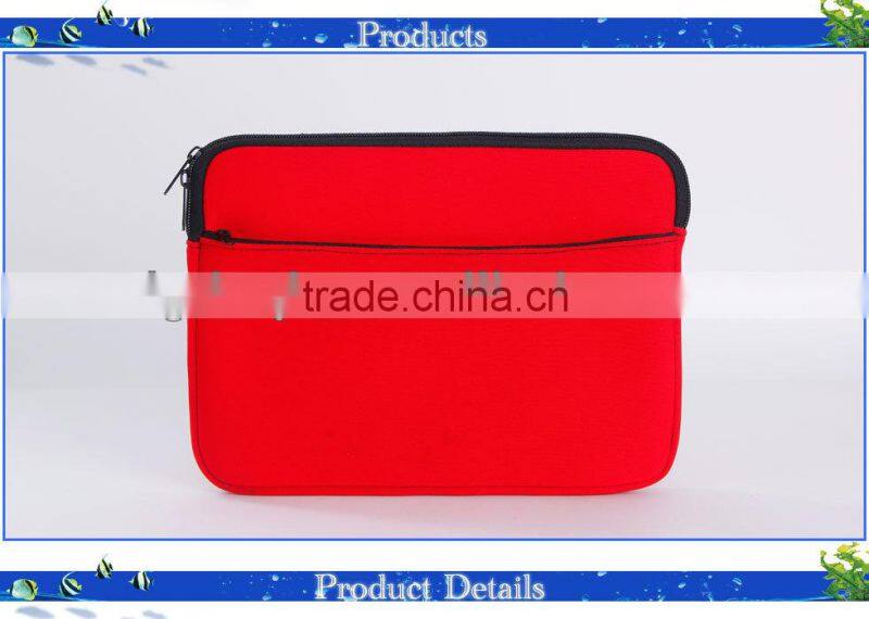 2014 New Enthusiastic Hot Laptop Sleeve with Black Zipper Decoration