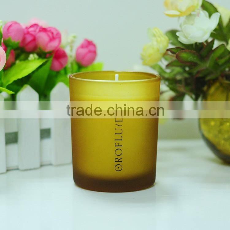 5oz outside painted coffee candle holder/candle glass jar for making scented candle