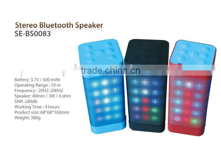 Portable Wireless Bluetooth Speaker Powerful Sound with Build in Microphone Rechargeab