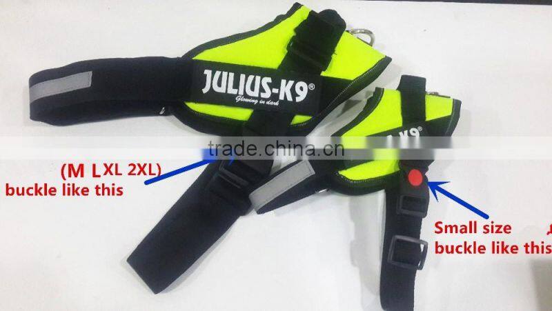 high quality cotton K9 nylon reflective pet K9 dog harness fashion large dog collar vest 4 colors