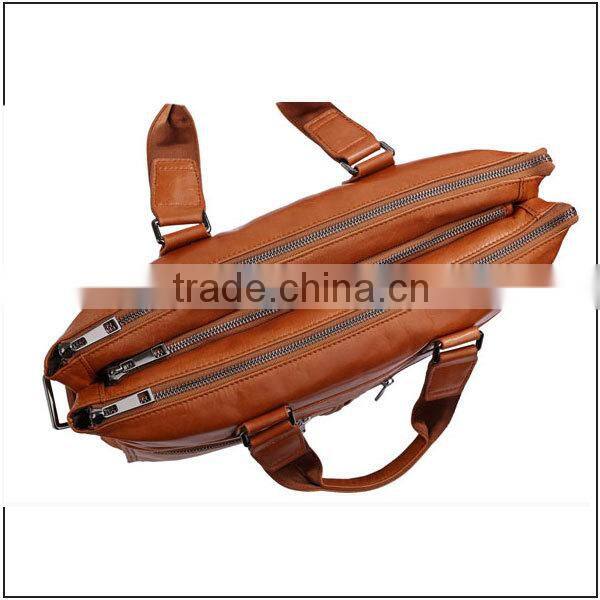 100% genuine leather handbags long strap messenger bag china