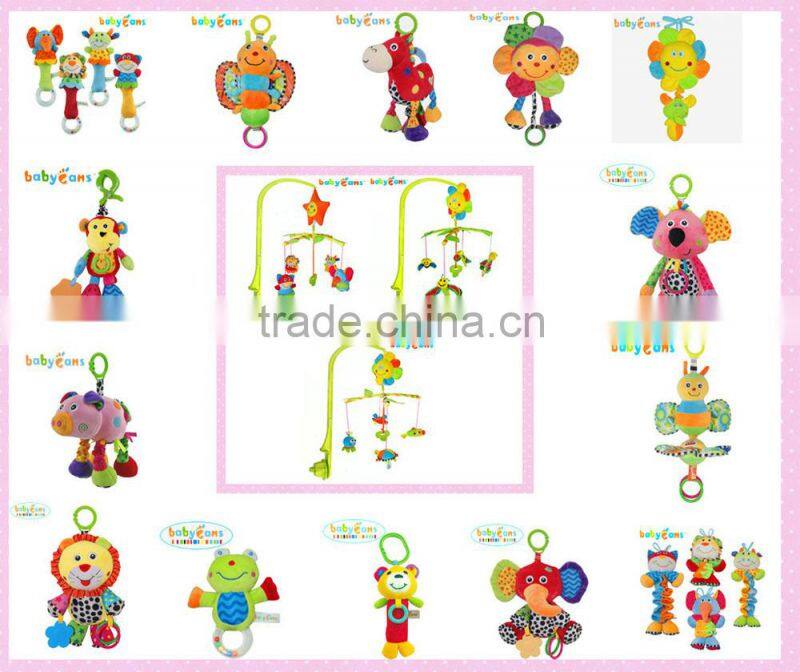 Babyfans Lovely Baby Soft Musical Hanging Stuffed Plush Baby Toys