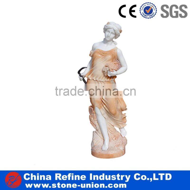 Hot sale good quality sculpture woman marble statue, religional statue