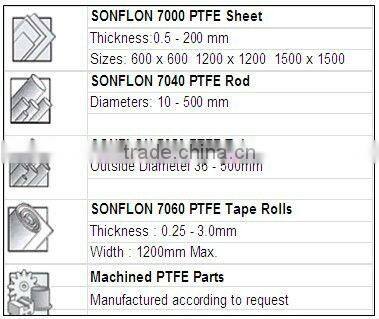 Virgin (Pure) PTFE Sonflon 7000