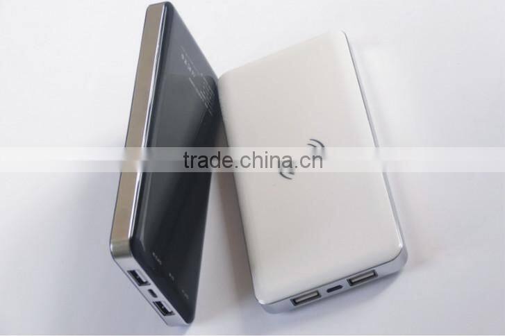 Manufacturer Wholesale QI Wireless Charger Power Bank 10000mAh Wireless Power Bank Charger