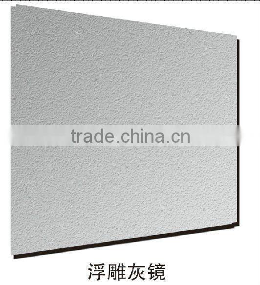 emboss crystal yellow mirror/ colored mirror glass/decorative glass