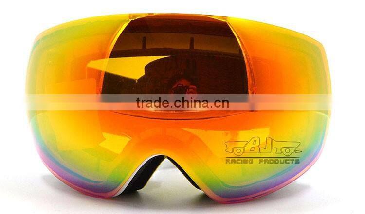 BJ-MG-018A High Performance Double lens Transparent Snow Goggles Glasses