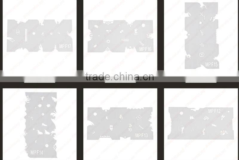 skull airbrush stencils for beauty nails