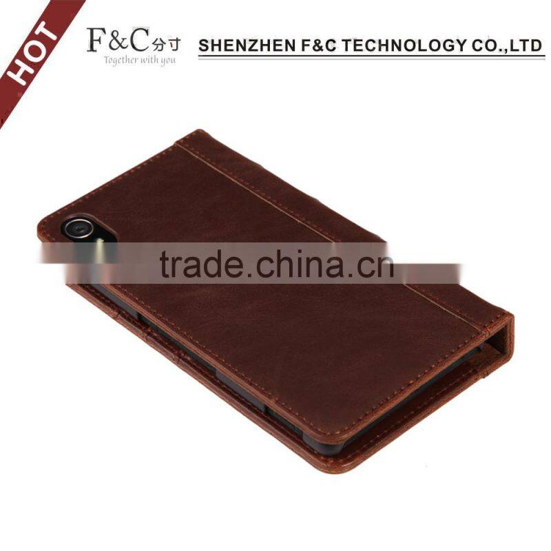 For Sony Xperia Z4 book style case, Flip Cover Stand Case For Sony Xperia Z4,