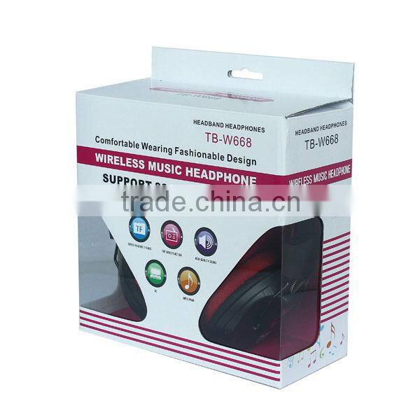 Built in FM radip headphones with TF card,Super bass woreless mp3 player headphone