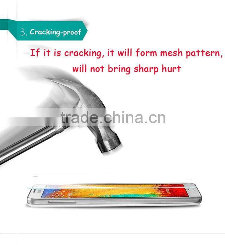 Hot selling tempered glass Cell phone screen protector for Samsung phone Samsung note 3 with retail package