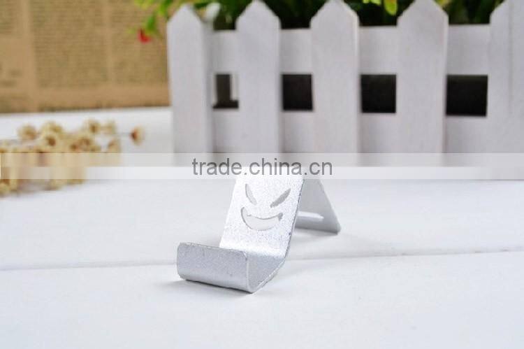 Universal Color Devil Smile Face Aluminum Metal Mini Cell Phone Holder Smartphone Hoder Phone Stand