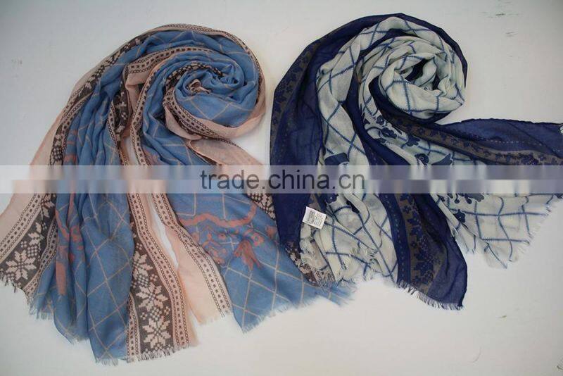 fashionable long lady's scarf factory fashion print cotton scarf wholesale