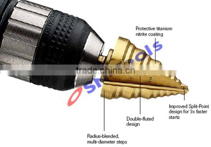High Performance HSS Step Drill for Metal Drilling Use