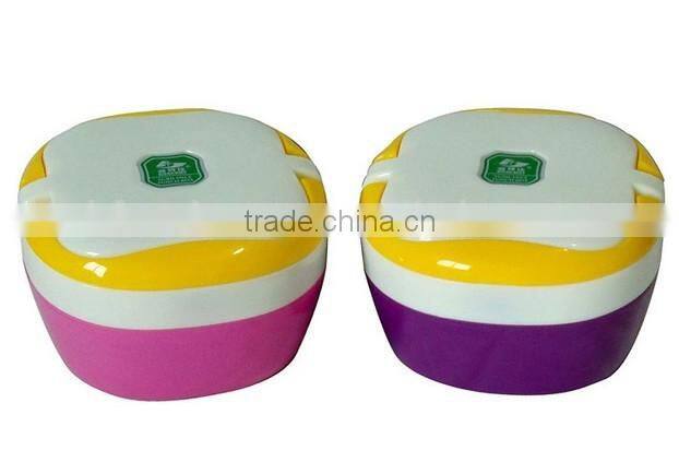 2015 hot new products color european stainless steel arniss 2 layers lunch box