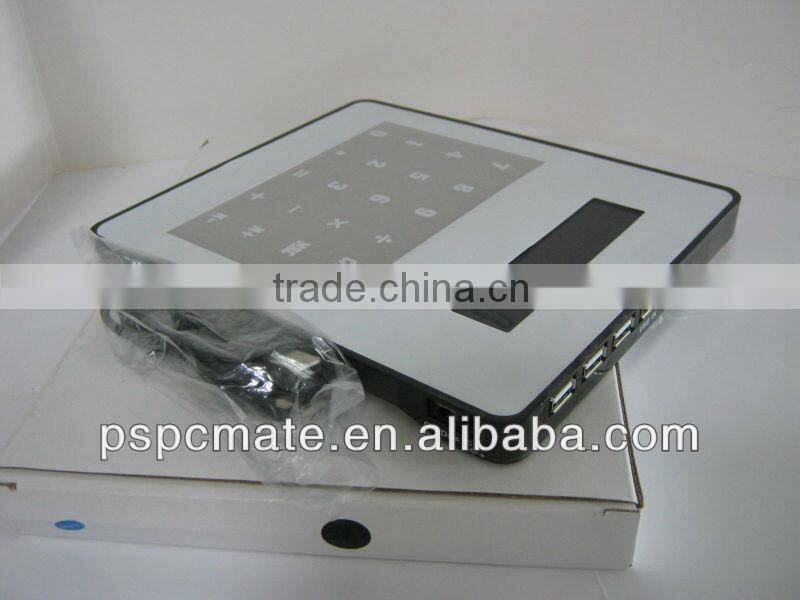 2.0 Hub LED Calculator Mouse Pad Computer PC Desktop Laptop 4 Ports USB Cable