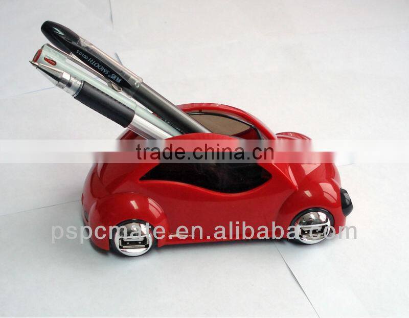 Hot sale Car USB HUB 2.0 with 4 ports and mobile phone holder