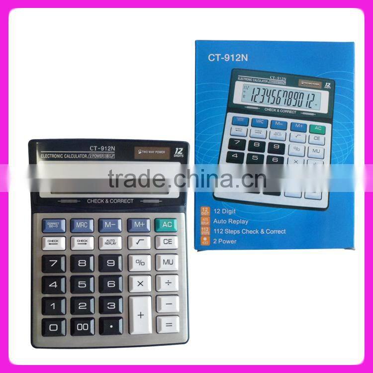12 digit electronic desktop office big calculator