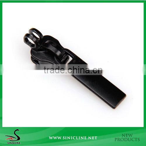 Sinicline Normal Black Zipper Puller with Holes to Lock for Bag