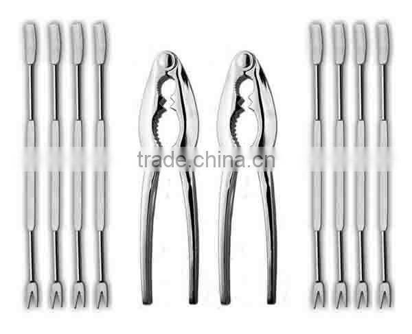 8-Pieces Seafood Tool Kit With Lobster Crackers And Forks Set