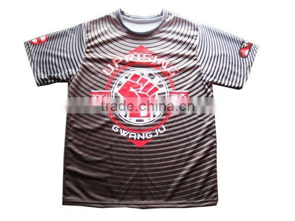Multicolour sublimated soccer t-shirt jersey with custom pattern