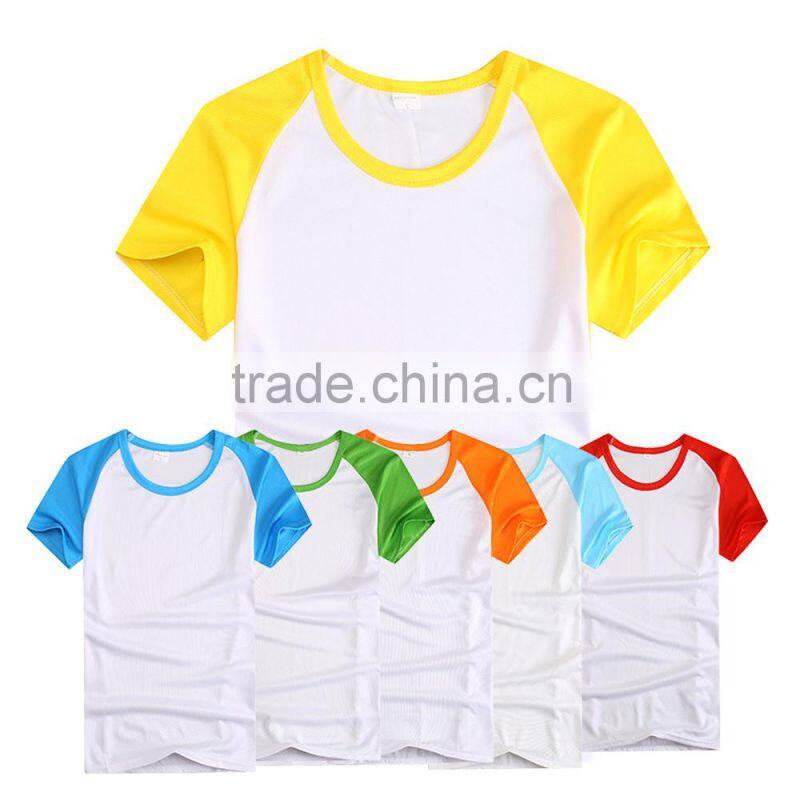 Wholesale China Unisex Plain No Brand Cotton T shirt Short Sleeve Dry Fit Sports Slim Fit Blank T-shirt In Stock