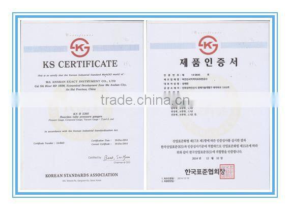 All Stainless Steel Oil filled Pressure Gauges With Bayonet Ring