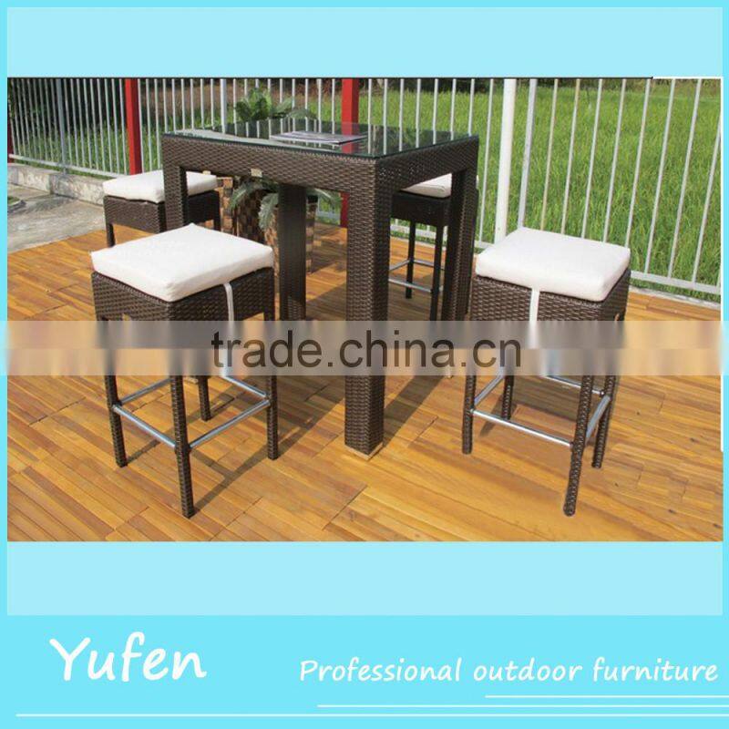 outdor furniture wicker table and chairs 4 restaurant furniture