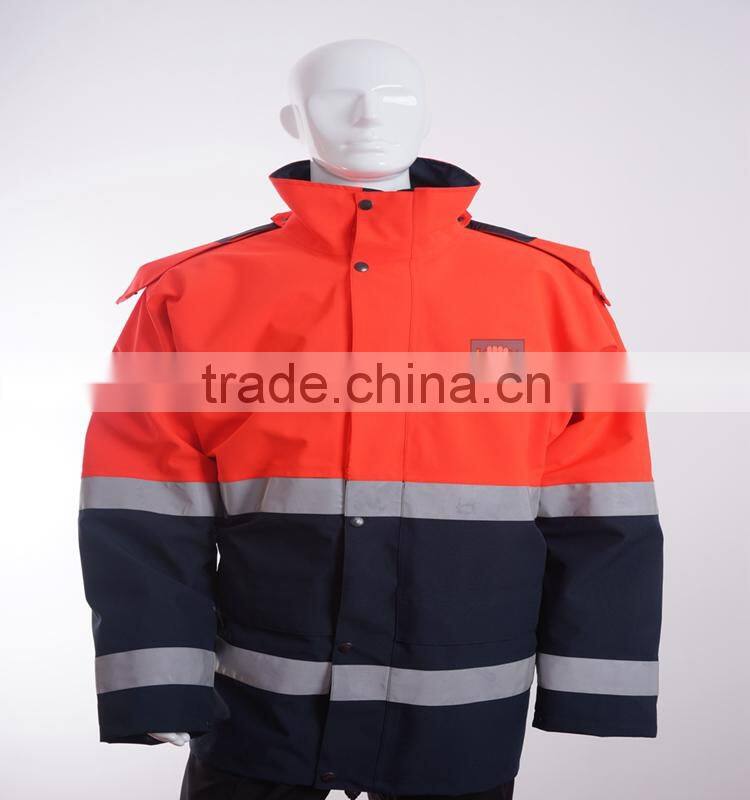CE rescuing red high visibility reflector jacket for rescue