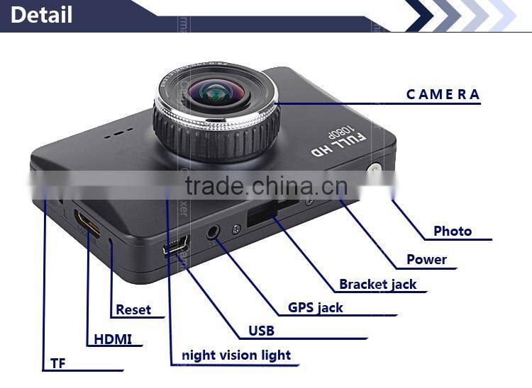 NTK96650 full hd 1080p car dvr with G-sensor and WDR